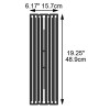 Набор из 2х решеток из чугуна к грилю  Imperial XL Broil King фото_7 