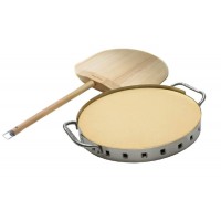 Набор для пиццы (камень, лопата, форма  ручками) Broil Кing